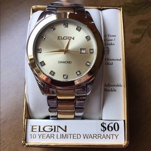 ❌ SOLD ❌ NEW Elgin diamond dial watch